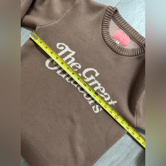 DANDY WORLDWIDE Great Outdoors brown sweater Size S - Picture 10 of 12